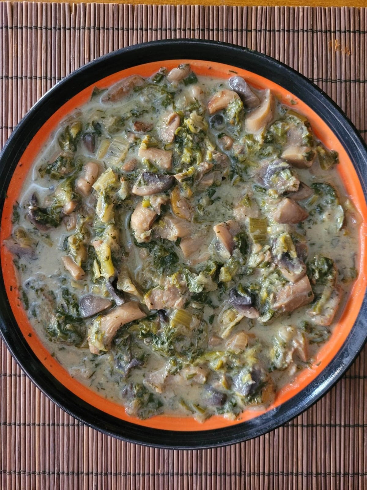 Manitaria Fricasse (Mushroom fricasse)