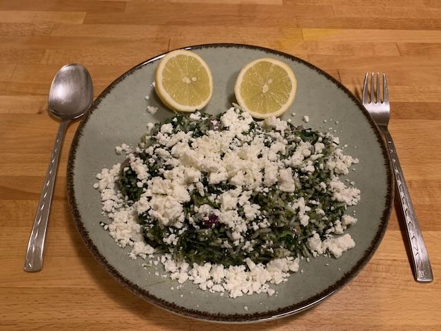 Spanakorizo (Greek style Spinach & Rice)