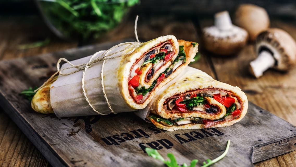 Low Carb Pizzarolle mit Samali